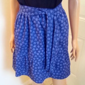 Cotton Mini Skirt with ruffle, Homemade size M Pre-shrunk fabric ❤️